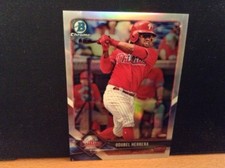 2018 Bowman Chrome Refractor Odubel Herrera #'d 496/499 SP Philadelphia Phillies
