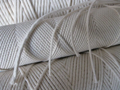 WICK'N FUN Kerzendocht Runddocht Kerzen Reste Docht Wachs Flachdocht Nr. 0 bis 10 (1-4mm) !