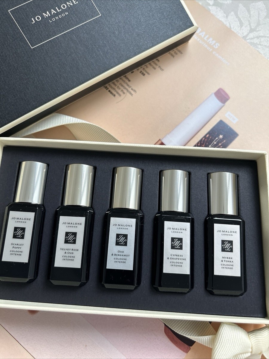 Jo Malone Intense Collection Mini Cologne 5x 0.3oz./9ml New In Box