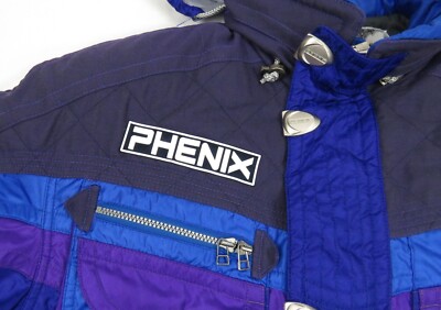 Vintage 90s Phenix Insulated Snowboard Ski Mens Hooded Full Zip
