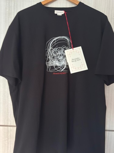 Alexander McQueen Monogramma Skull Cotton T-shirt XL new with labels Black - Imagen 2 de 10