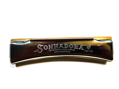 Hering Sonhadora Octave Harmonica C 40 Hole  - Sealed Wood Comb - Made in Brazil
