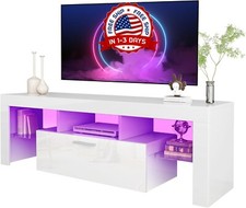 Muebles Para Sala TV Modernos Televisor De Poner Tele Soporte Mesa Hasta NEW US