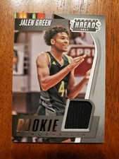2021-22 Chronicles Jalen Green Panini Threads Jersey Rookie RC Rockets