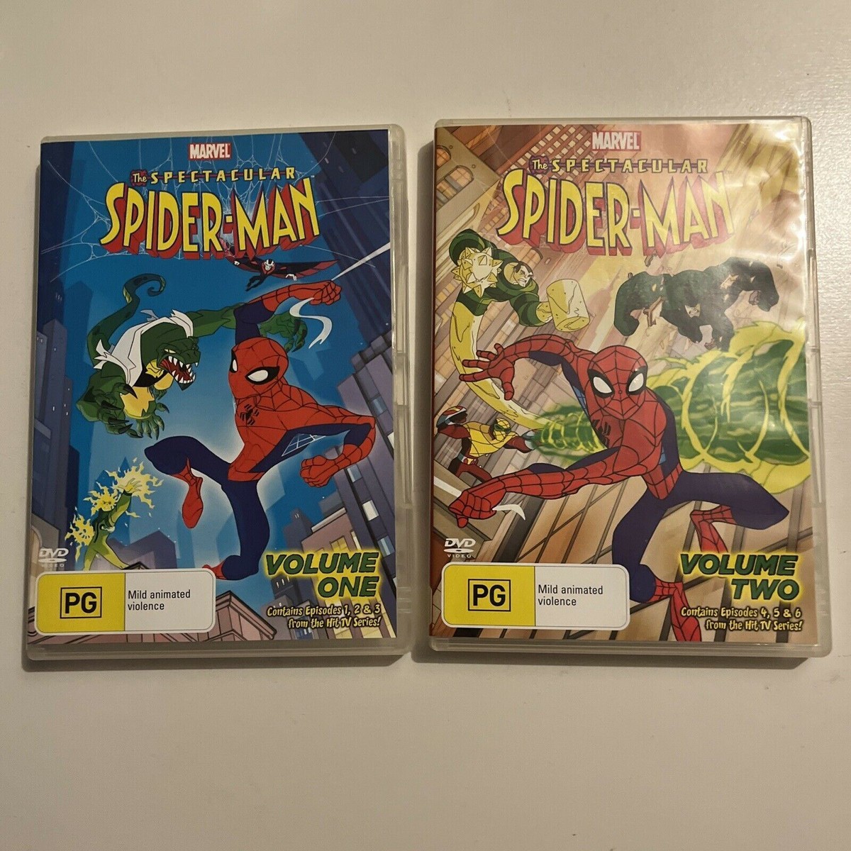 The Spectacular Spider-man : Vol 1 & 2 (DVD, 2008, 2-Disc The Spectacular Spider-man : Vol 1 & 2 (DVD, 2008, 2-Disc