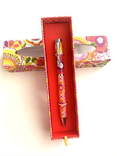 VERA BRADLEY Ball Point Ink Pen Refillable floral pink CLEMENTINE Gift Box NEW