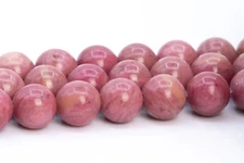 Natural Rose Pink Rhodonite Beads Grade AAA Round Loose Beads 4/6/7-8/10/12MM