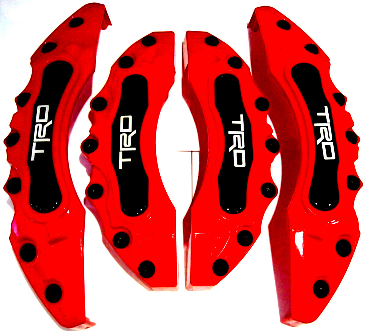 4x Brake Caliper Covers Front Rear left right Prius Camry RAV 4 Red Tundra RAV4