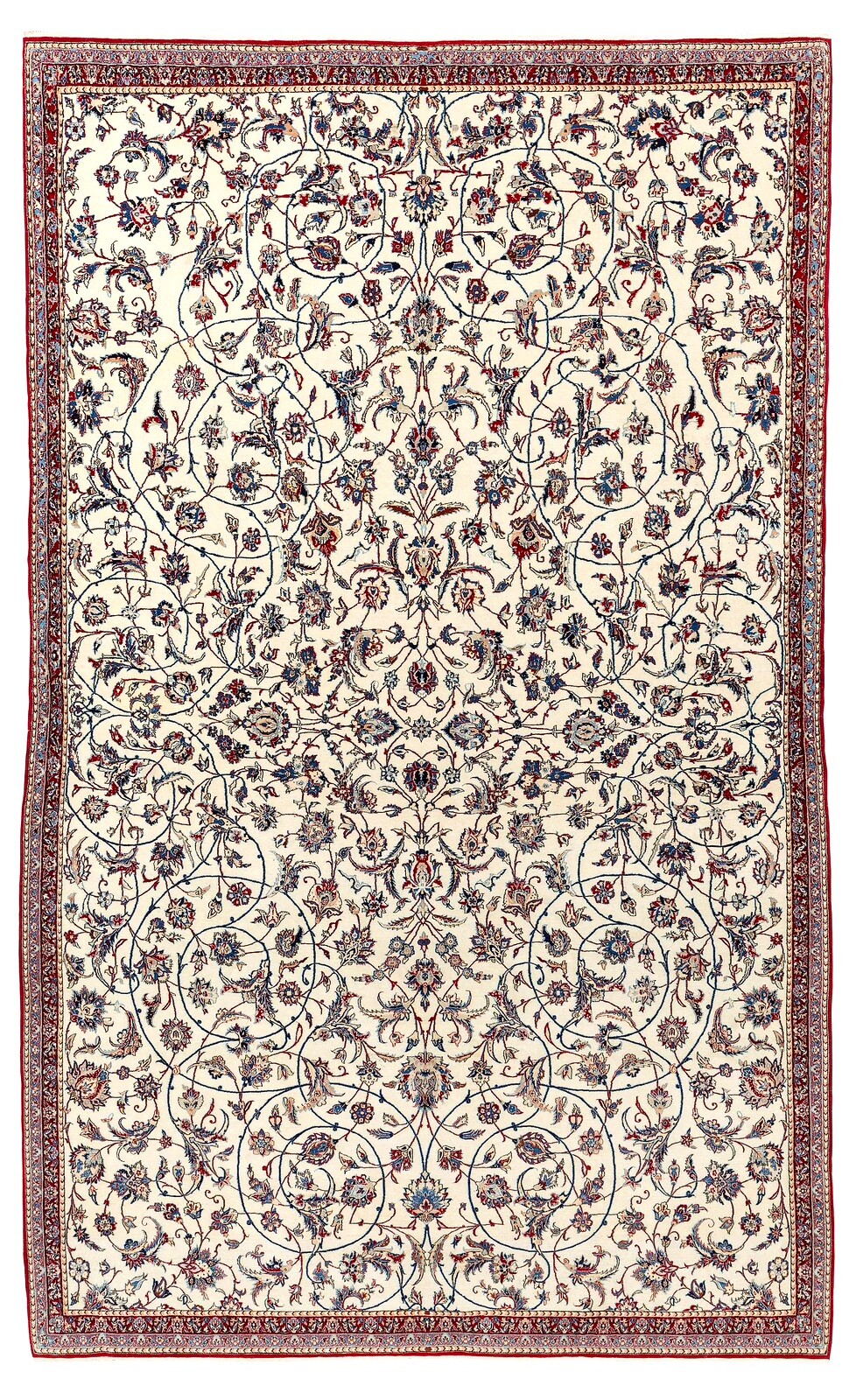 Antique Nain Tuteshk, Tudeshk 1950s Arabesque & Palmette Festoons299x183cm