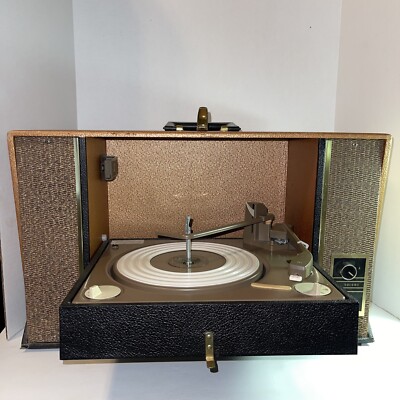 VINTAGE DECCA MODEL DP659 FLIP OUT RECORD PLAYER PHONOGRAPH. ALST