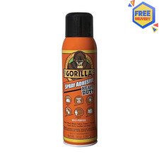 Gorilla Heavy Duty Spray Adhesive, Multipurpose  Repositionable, Clear, 14 oz -