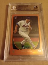2011 Bowman Chrome Lucas Duda #21/25 ORANGE REFRACTOR #197 Graded BGS 9.5