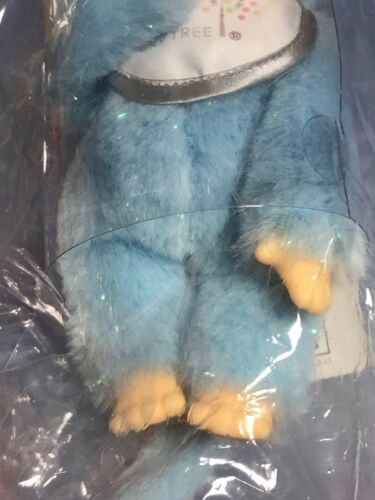 Monchhichi Sky Tree Blue Plush Doll, Limited Edition Collectible Toy 7294MT - Picture 3 of 12