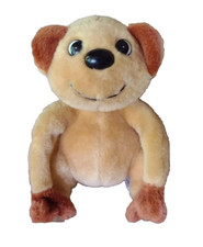 vtg Plush Sloth 3 Toe 7" Gold Brown Stuffed Animal MTY Taiwan