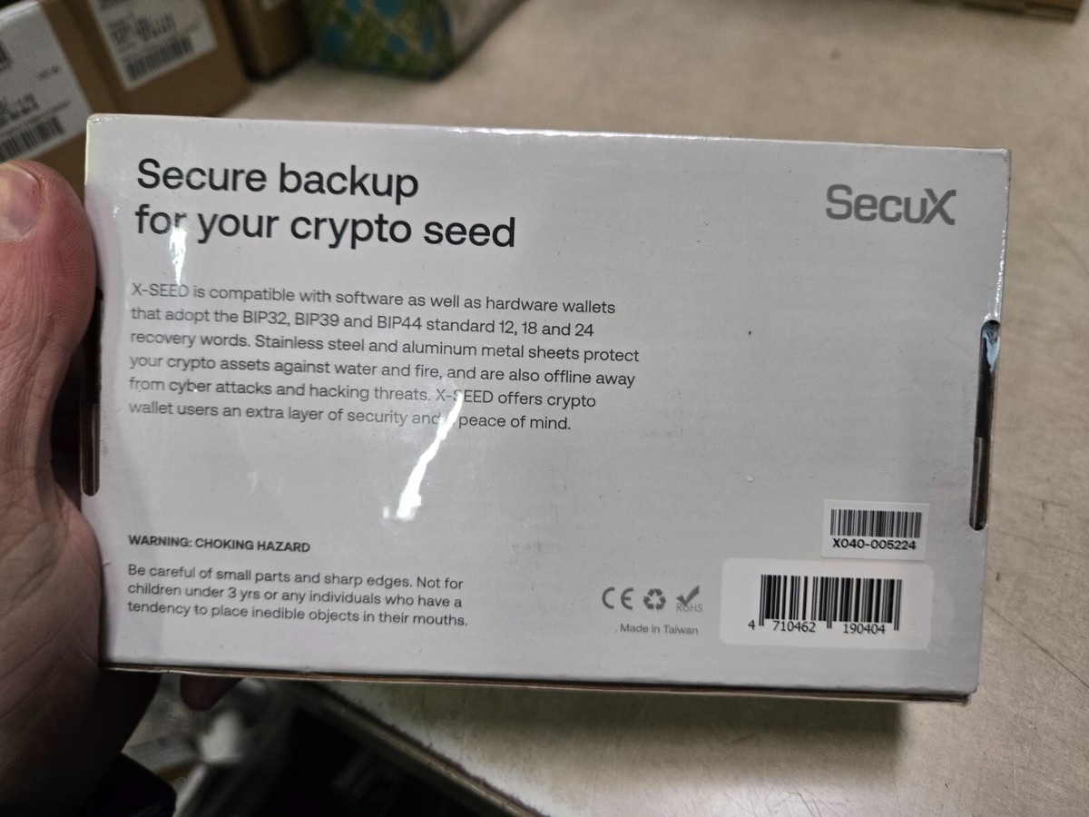 SecuX – XSEED Plus - Secure Bitcoin Wallet Crypto Seed Storage Steel Plates  (... | eBay
