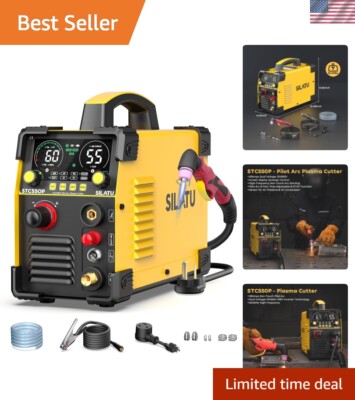 Advanced 55A Pilot Arc Plasma Cutter with Large LED and Non-Contact Technology