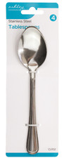 4PK Stainless Steel Dessert Spoons Kitchen Home Simple Dishwasher Safe