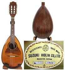 Japan Suzuki no.230 1968 bowlback solid Spruce top Rosewood Mandolin OJMN430