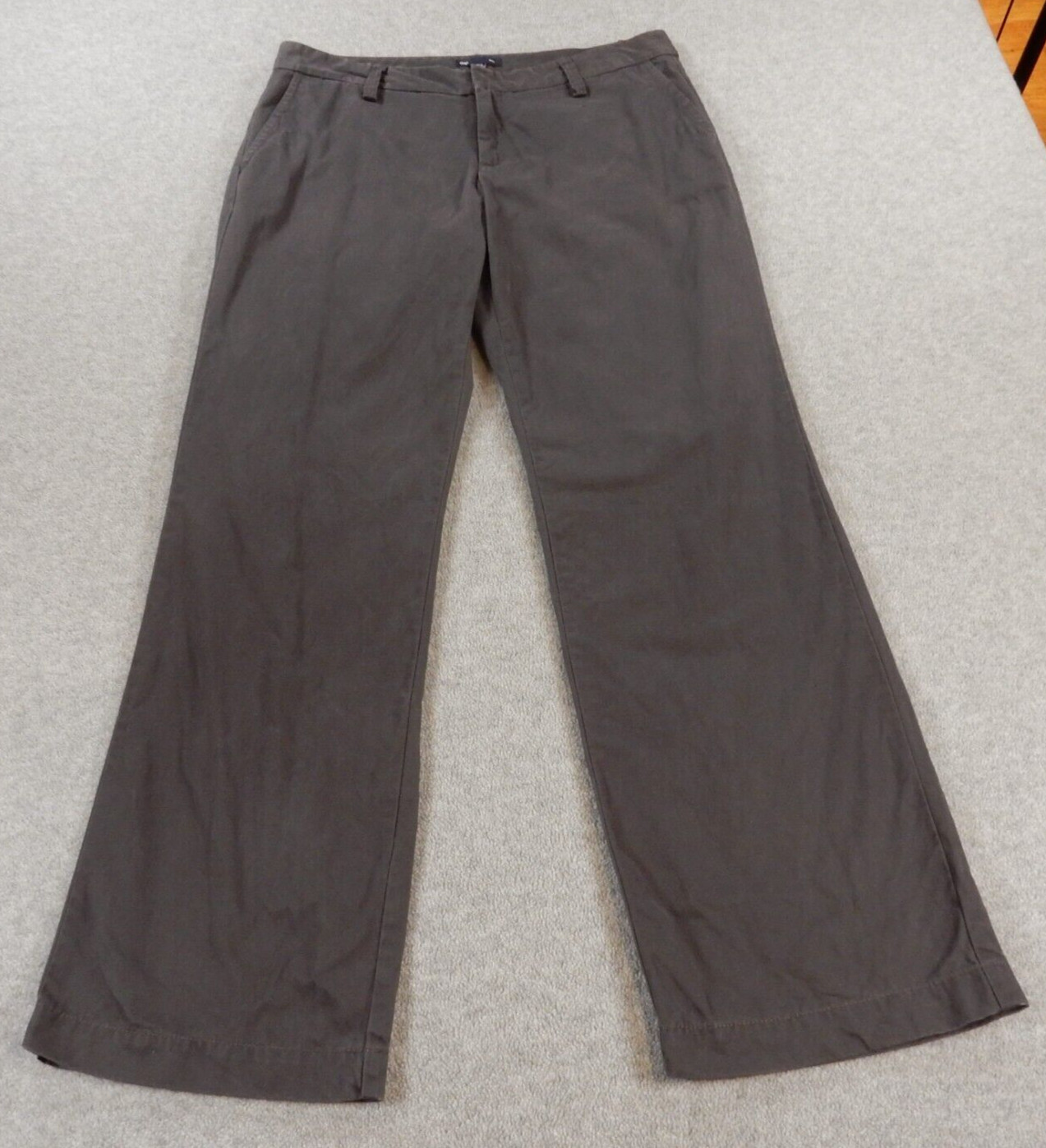 Gap Womens Pants 8 W32 L31 Grey Solid Basic Mid R… - image 1
