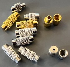 12mm x 4mm Screw Clasps Barrel Cord End Tip Caps Fastener Connector Crimp K116