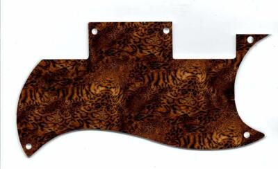 Pickguard Graphical Custom  to fit Epiphone SG Special VE Leopard Print Dark