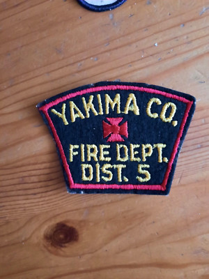 Feuerwehr Ärmelabzeichen   Fire Dist. 5 Yakima Co. USA
