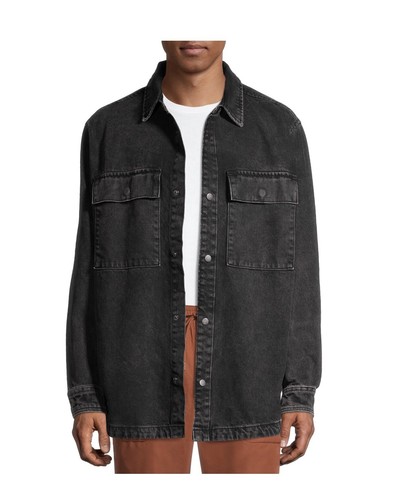 Black Denim Layering Jean Jacket Size 