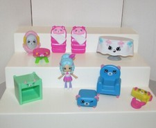Shopkins Happy Places Furniture Paige Pencil Doll Lot McDonalds Wedding Table