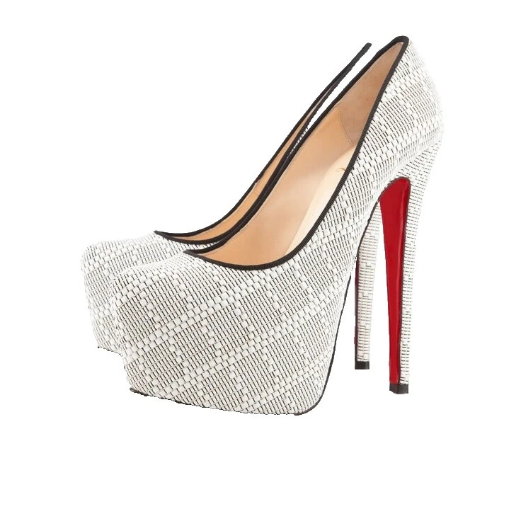 Christian Louboutin White Heels for Women