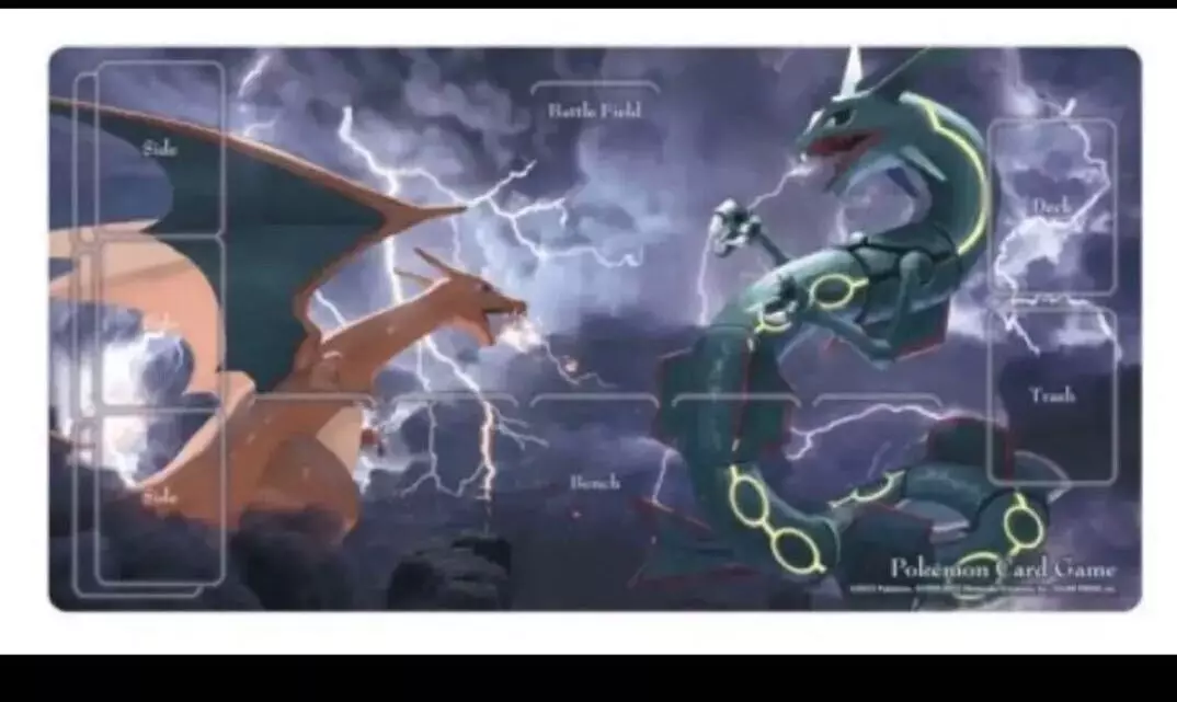 Pokemon Center Exclusive Official Playmat Charizard VS Rayquaza