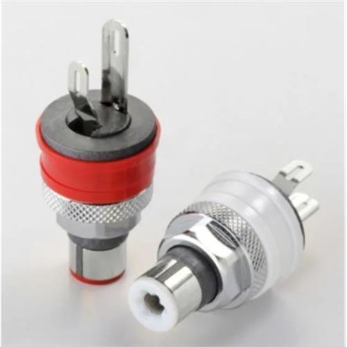 Furutech FT-903 RCA Terminal Sockets - Rhodium (Pair)