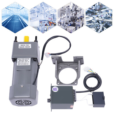 220V 250W 5K/10K Frequenzumrichtermotor Mit Einstellbarem Getriebe Regelbarer