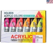 Heavy Body Artist Acrylic Luminous Set of 6, 60ml Paints
