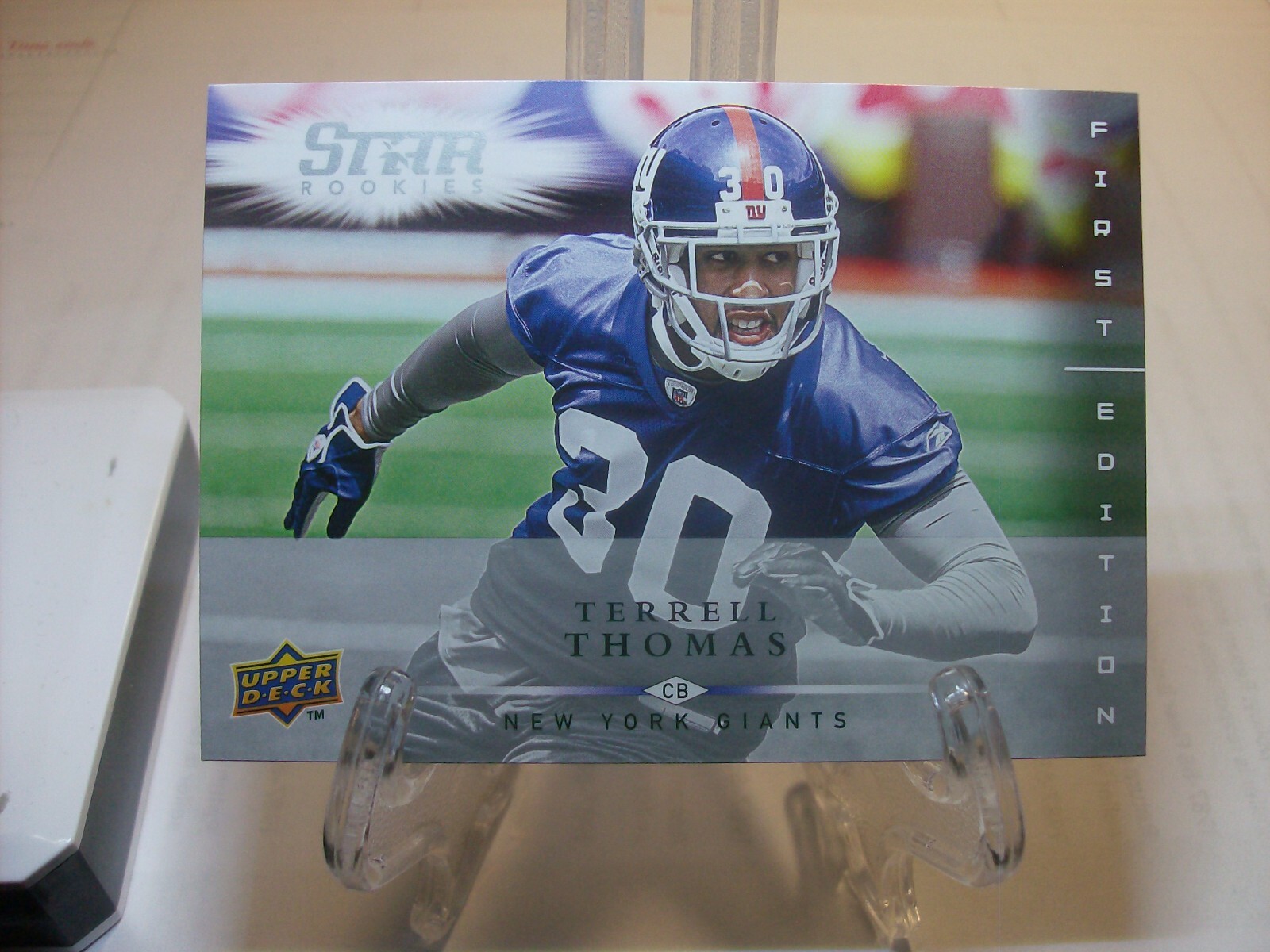 2008 Upper Deck First Edition Football Card   #194 Terrell Thomas RC     (94255)