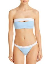 190 Onia Airy Blue Onia Camila Swim Bikini Top Leila Bikini Bottom XS pjl0822
