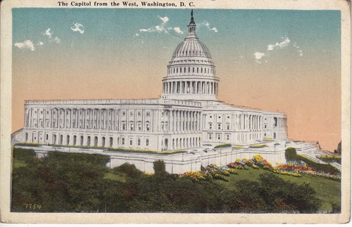 Washington, DC - The Capitol From The West - Vintage Postcard | eBay