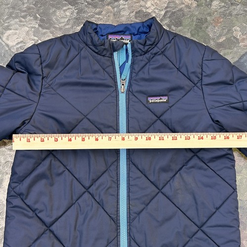 Patagonia Youth L 12 Blue Teal Puff Full Zip Lightweight Jacket - Picture 2 of 9