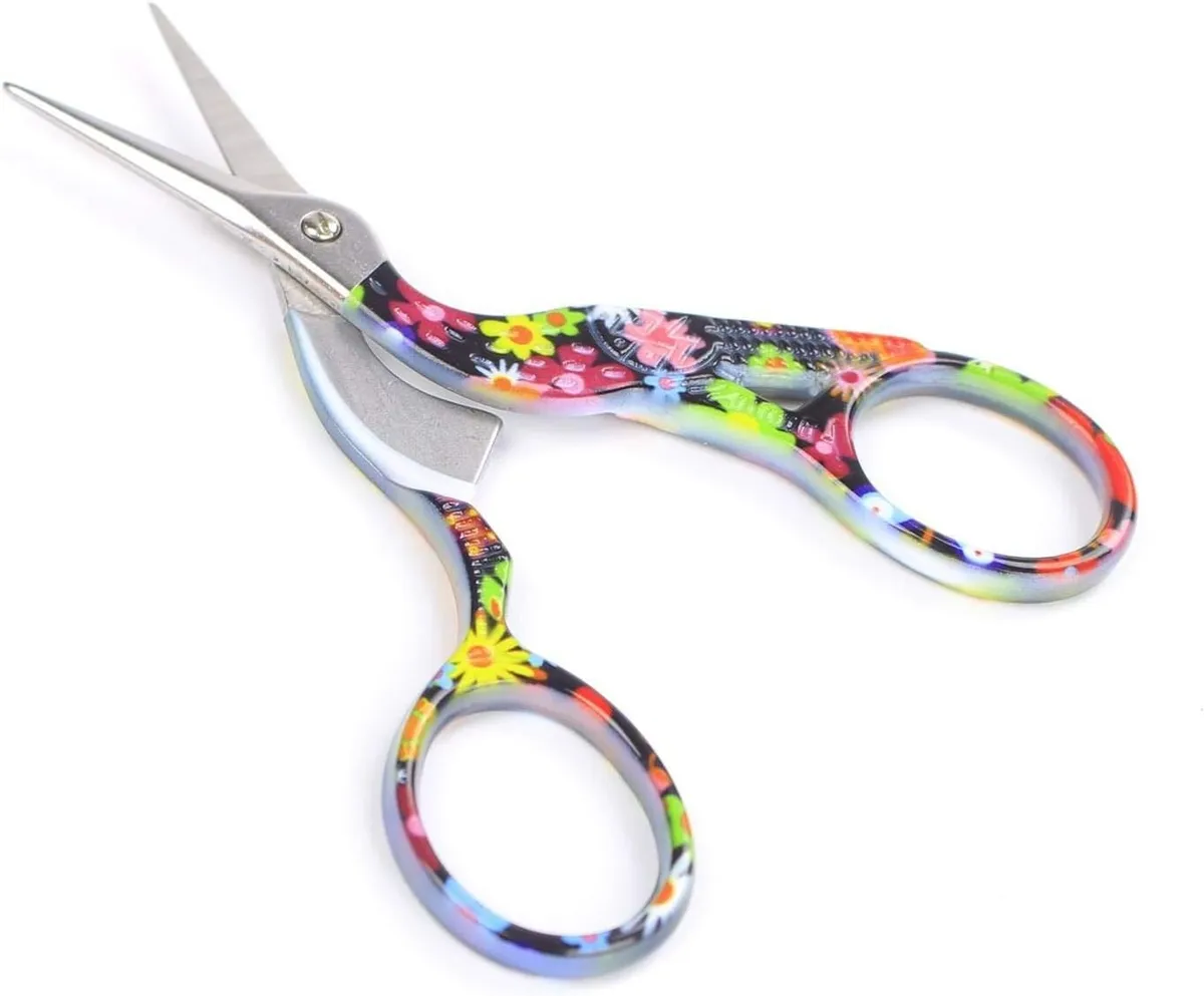 Stork Bird Scissors Embroidery Sewing Scissors Small Shears for Crafting  Art