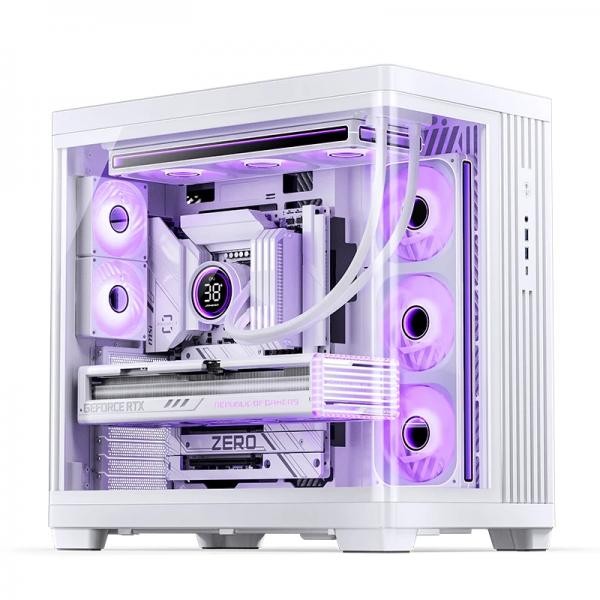 Jonsbo TK-4 Tower Bianco (Jonsbo TK-4 Midi-Tower ATX Curved Tempered Glass Case - Immagine 2