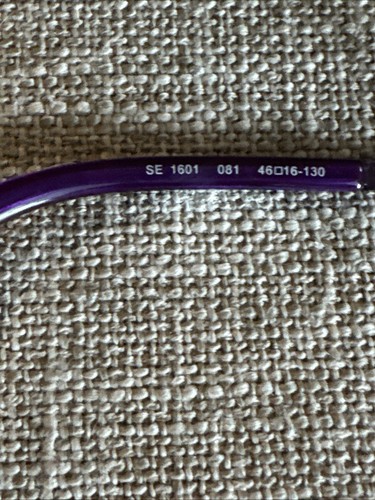 Skechers SE1601 081 46-16-130 Purple Plastic Full Rim Eyeglasses Frames I670 - Picture 6 of 6