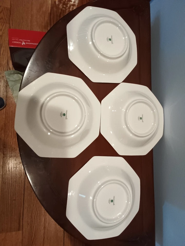 Juego de 4 tazones de sopa con borde multiusos Nikko Christmastime Japón Foto 3 de 4