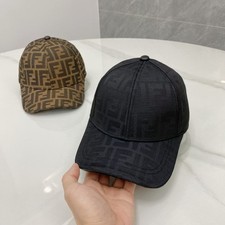 Fendi FF Logo Jacquard Baseball Cap - Iconic ...