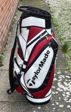 TAYLORMADE MONACO CART BAG / 14 WAY / WHITE AND RED