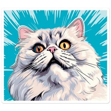 Popart Persian Cat - Vinyl Decal Sticker - Car Window Laptop - ebn11853
