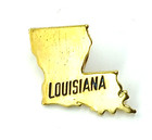 Vintage NOS Louisiana State Shaped Pin Button — photo 2