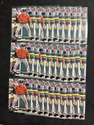 (30) Alex Bregman 2017 Bowman #75 Rookie (RC) Lot