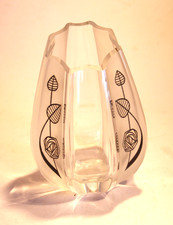 Charles Rennie Mackintosh style vase- Lovely pattern 6 inches tall.