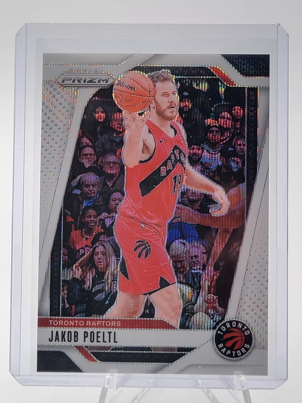 JAKOB POELTL 2024-25 PANINI PRIZM BASKETBALL WHITE WAVE #198 /38 RAPTORS Q2091