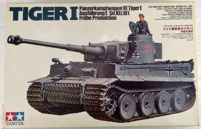 1:35 TAMIYA WWII GERMAN VI TIGER I TANK Sd.Kfz. 181 PLASTIC MODEL KIT#216