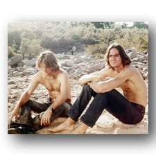 James Taylor, Dennis Wilson Photo 8x10 Two-Lane Blacktop 1971 Film Set USA